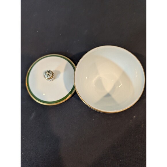 Meissen Green Ivy Sugar Bowl & Swan Handle Creamer – 19th/20th C – First Quality - Picture 8 of 16